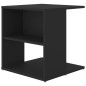 vidaXL Mesa auxiliar de madera contrachapada negro 45x45x48 cm vidaXL Mesa auxiliar de madera contrachapada negro 45x45x48 cm