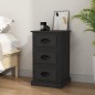 vidaXL Mesita de noche madera contrachapada negra 39x39x67 cm vidaXL Mesita de noche madera contrachapada negra 39x39x67 cm
