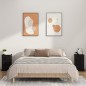 vidaXL Mesita de noche madera contrachapada negra 39x39x67 cm vidaXL Mesita de noche madera contrachapada negra 39x39x67 cm