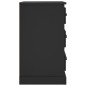 vidaXL Mesita de noche madera contrachapada negra 39x39x67 cm vidaXL Mesita de noche madera contrachapada negra 39x39x67 cm
