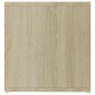 vidaXL Mueble TV madera contrachapada blanco y roble 142,5x35x36,5 cm vidaXL Mueble TV madera contrachapada blanco y roble 142,5x35x36,5 cm