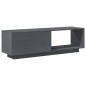 vidaXL Mueble de TV de madera maciza de pino gris 110x30x33,5 cm