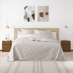 vidaXL Mesitas noche 2 uds madera maciza pino marrón miel 40x31x50 cm