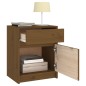vidaXL Mesitas noche 2 uds madera maciza pino marrón miel 40x31x50 cm vidaXL Mesitas noche 2 uds madera maciza pino marrón miel 40x31x50 cm