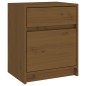 vidaXL Mesitas noche 2 uds madera maciza pino marrón miel 40x31x50 cm vidaXL Mesitas noche 2 uds madera maciza pino marrón miel 40x31x50 cm