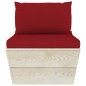vidaXL Muebles de jardín de palets 6 piezas y cojines madera de abeto vidaXL Muebles de jardín de palets 6 piezas y cojines madera de abeto