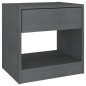 vidaXL Mesitas de noche 2 uds madera maciza de pino gris 40x31x40 cm vidaXL Mesitas de noche 2 uds madera maciza de pino gris 40x31x40 cm
