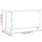 vidaXL Baúl de almacenaje con ruedas ALTA madera maciza 73x39,5x44 cm vidaXL Baúl de almacenaje con ruedas ALTA madera maciza 73x39,5x44 cm