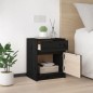 vidaXL Mesitas de noche 2 uds madera maciza pino negro 40x31x50 cm vidaXL Mesitas de noche 2 uds madera maciza pino negro 40x31x50 cm