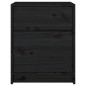 vidaXL Mesitas de noche 2 uds madera maciza pino negro 40x31x50 cm vidaXL Mesitas de noche 2 uds madera maciza pino negro 40x31x50 cm