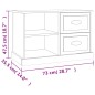 vidaXL Mueble de TV madera contrachapada roble marrón 73x35,5x47,5 cm vidaXL Mueble de TV madera contrachapada roble marrón 73x35,5x47,5 cm