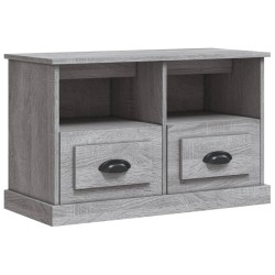 vidaXL Mueble para TV madera contrachapada gris Sonoma 80x35x50 cm