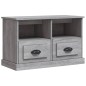 vidaXL Mueble para TV madera contrachapada gris Sonoma 80x35x50 cm vidaXL Mueble para TV madera contrachapada gris Sonoma 80x35x50 cm