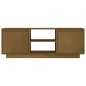 vidaXL Mueble de TV de madera maciza pino marrón miel 110x30x40 cm