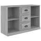 vidaXL Aparador de madera contrachapada gris Sonoma 104,5x35,5x67,5 cm