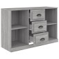 vidaXL Aparador de madera contrachapada gris Sonoma 104,5x35,5x67,5 cm