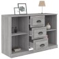vidaXL Aparador de madera contrachapada gris Sonoma 104,5x35,5x67,5 cm