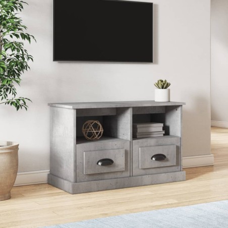vidaXL Mueble para TV madera contrachapada gris hormigón 80x35x50 cm