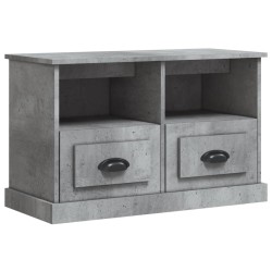 vidaXL Mueble para TV madera contrachapada gris hormigón 80x35x50 cm