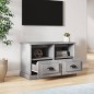 vidaXL Mueble para TV madera contrachapada gris hormigón 80x35x50 cm