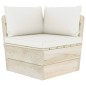 vidaXL Muebles de jardín de palets 9 piezas y cojines madera de abeto vidaXL Muebles de jardín de palets 9 piezas y cojines madera de abeto
