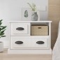 vidaXL Mesita de noche blanco brillante 60x39x45 cm vidaXL Mesita de noche blanco brillante 60x39x45 cm