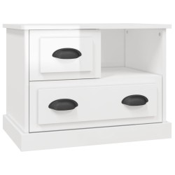 vidaXL Mesita de noche blanco brillante 60x39x45 cm