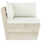 vidaXL Muebles de jardín de palets 9 piezas y cojines madera de abeto vidaXL Muebles de jardín de palets 9 piezas y cojines madera de abeto