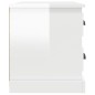 vidaXL Mesita de noche blanco brillante 60x39x45 cm vidaXL Mesita de noche blanco brillante 60x39x45 cm