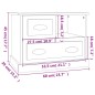 vidaXL Mesita de noche blanco brillante 60x39x45 cm vidaXL Mesita de noche blanco brillante 60x39x45 cm