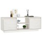 vidaXL Mueble de TV madera maciza de pino blanco 110x30x40 cm 