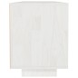 vidaXL Mueble de TV madera maciza de pino blanco 110x30x40 cm 