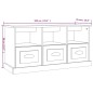 vidaXL Mueble para TV madera contrachapada gris hormigón 100x35x50 cm