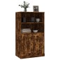 vidaXL Aparador de madera contrachapada roble ahumado 60x35,5x103,5 cm vidaXL Aparador de madera contrachapada roble ahumado 60x35,5x103,5 cm