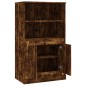 vidaXL Aparador de madera contrachapada roble ahumado 60x35,5x103,5 cm vidaXL Aparador de madera contrachapada roble ahumado 60x35,5x103,5 cm