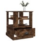 vidaXL Mesa auxiliar madera contrachapada roble ahumado 50x50x60 cm vidaXL Mesa auxiliar madera contrachapada roble ahumado 50x50x60 cm