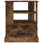 vidaXL Mesa auxiliar madera contrachapada roble ahumado 50x50x60 cm vidaXL Mesa auxiliar madera contrachapada roble ahumado 50x50x60 cm