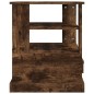 vidaXL Mesa auxiliar madera contrachapada roble ahumado 50x50x60 cm vidaXL Mesa auxiliar madera contrachapada roble ahumado 50x50x60 cm