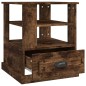 vidaXL Mesa auxiliar madera contrachapada roble ahumado 50x50x60 cm vidaXL Mesa auxiliar madera contrachapada roble ahumado 50x50x60 cm