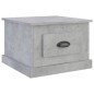 vidaXL Mesa de centro madera contrachapada gris hormigón 50x50x35 cm vidaXL Mesa de centro madera contrachapada gris hormigón 50x50x35 cm