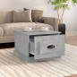 vidaXL Mesa de centro madera contrachapada gris hormigón 50x50x35 cm vidaXL Mesa de centro madera contrachapada gris hormigón 50x50x35 cm