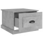 vidaXL Mesa de centro madera contrachapada gris hormigón 50x50x35 cm vidaXL Mesa de centro madera contrachapada gris hormigón 50x50x35 cm