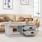 vidaXL Mesa de centro madera contrachapada gris hormigón 90x50x35 cm vidaXL Mesa de centro madera contrachapada gris hormigón 90x50x35 cm