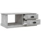 vidaXL Mesa de centro madera contrachapada gris hormigón 90x50x35 cm vidaXL Mesa de centro madera contrachapada gris hormigón 90x50x35 cm