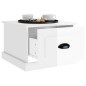 vidaXL Mesa de centro madera contrachapada blanco brillo 50x50x35 cm vidaXL Mesa de centro madera contrachapada blanco brillo 50x50x35 cm