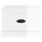 vidaXL Mesa de centro madera contrachapada blanco brillo 50x50x35 cm vidaXL Mesa de centro madera contrachapada blanco brillo 50x50x35 cm