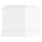 vidaXL Mesa de centro madera contrachapada blanco brillo 50x50x35 cm vidaXL Mesa de centro madera contrachapada blanco brillo 50x50x35 cm