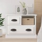 vidaXL Mesita de noche blanco 60x39x45 cm vidaXL Mesita de noche blanco 60x39x45 cm