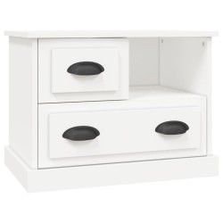vidaXL Mesita de noche blanco 60x39x45 cm