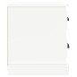 vidaXL Mesita de noche blanco 60x39x45 cm vidaXL Mesita de noche blanco 60x39x45 cm